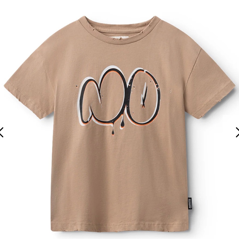 Nununu bubbly No t shirt in coffee